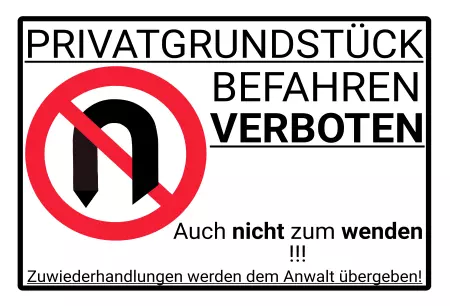 Warnschild Zutritt verboten Warnung - Zutritt verboten BEFAHREN VERBOTEN Bild