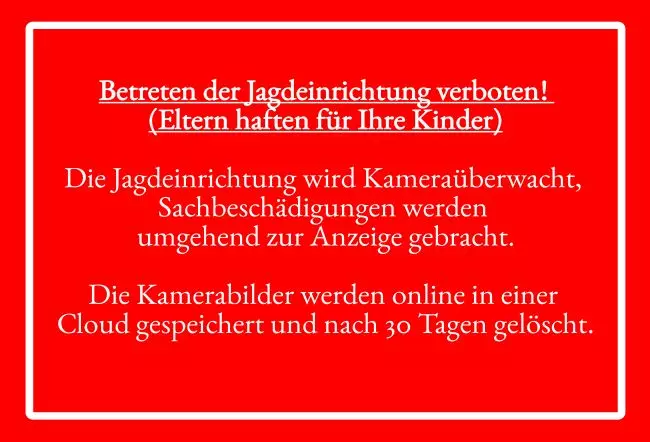 Warnschild Zutritt verbotenWarnung - Zutritt verboten Betreten verboten Bild