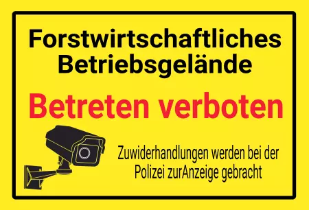 Warnschild Zutritt verbotenWarnung - Zutritt verboten Fortschwirtschaftliches Betriebsgelände Bild