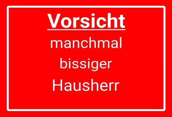 Warnschild Zutritt verboten Warnung - Zutritt verboten Manchmal bissiger Hund Bild