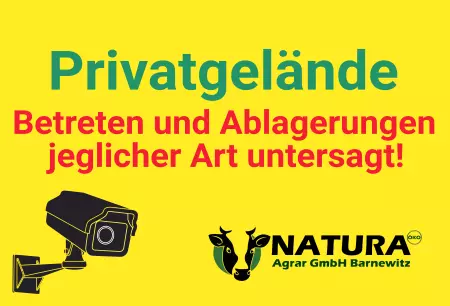 Warnschild Zutritt verbotenWarnung - Zutritt verboten Privatgelände Bild