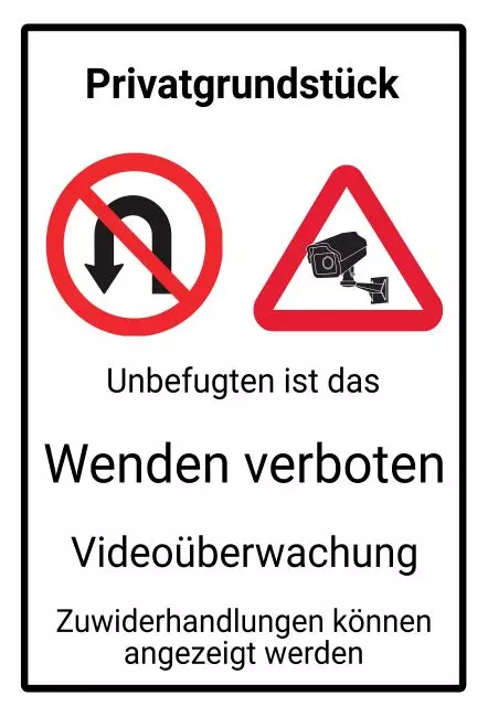 Warnschild Zutritt verbotenWarnung - Zutritt verboten Privatgrundstück Bild