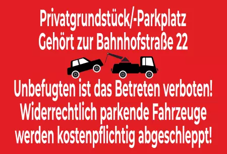 Warnschild Zutritt verboten Warnung - Zutritt verboten Privatgrundstück Bild