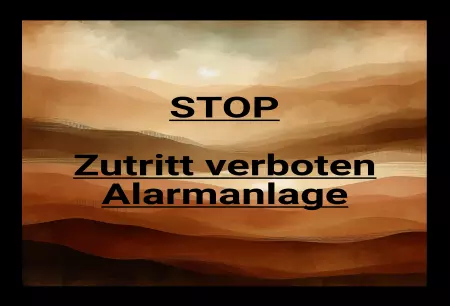 Warnschild Zutritt verboten Warnung - Zutritt verboten STOP Alarmanlage Bild