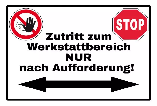 Warnschild Zutritt verboten Warnung - Zutritt verboten Zutritt Bild