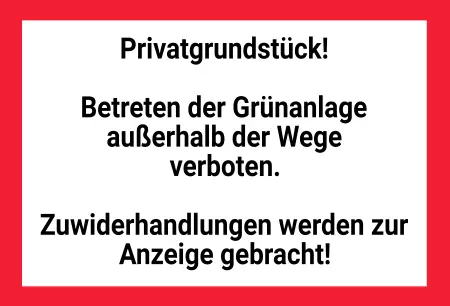 Warnschild Zutritt verboten Warnung - Zutritt verboten Privatgrundstück Bild