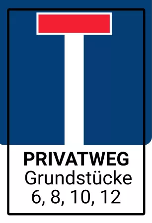 Warnschild Zutritt verbotenWarnung - Zutritt verboten PRIVATWEG SACKGASSE Bild