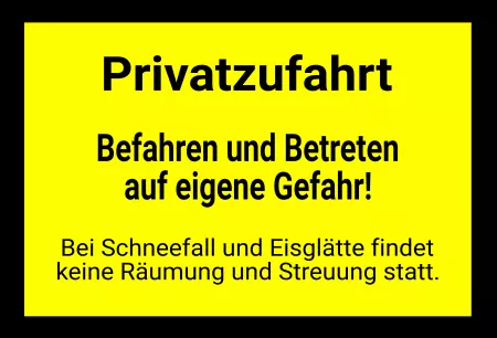 Warnschild Zutritt verbotenWarnung - Zutritt verboten Privatzufahrt Bild